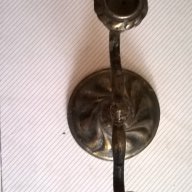 стар метален свещник, снимка 3 - Антикварни и старинни предмети - 15376108