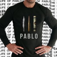  НОВО! Мъжки блузи PABLO BULLET DOLAR / ПАБЛО с актуален принт! Поръчай модел по твой дизайн!, снимка 1 - Блузи - 20135438