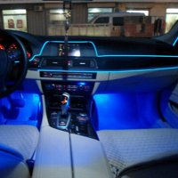 LED светеща лента нишка неон за вътрешен интериор осветлние в кола камион мотор светещо въже и декор, снимка 7 - Аксесоари и консумативи - 21870962