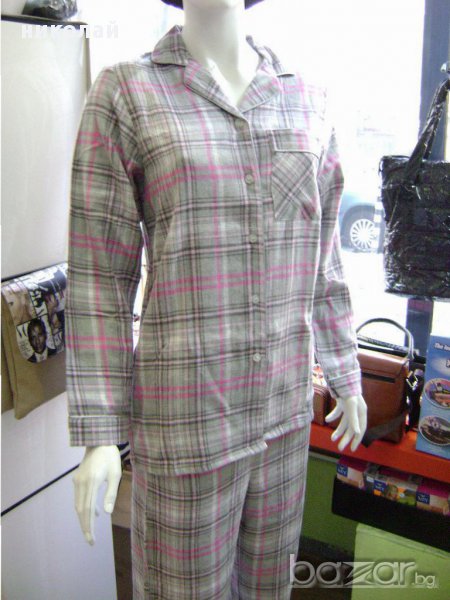 памучна пижама с копчета, снимка 1