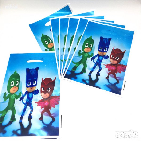 10 бр торбички PJMASKS PJ Masks PJ Mask за сладки подарък рожден ден парти, снимка 1