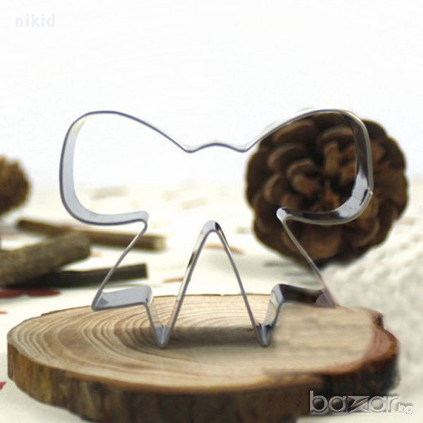 метална форма резец пандела панделка украса молд бисквитки фондан, снимка 1