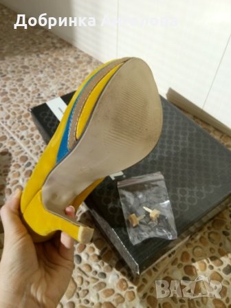 Обувки с висок ток TENDENZ, снимка 4 - Дамски обувки на ток - 23265963