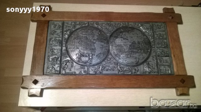 sold out//ПОРЪЧАНА-Масивна картина-олово/дърво 95/57см-внос швеицария, снимка 5 - Антикварни и старинни предмети - 16707329