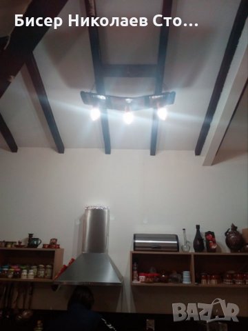 Етно полилеи от автентични бъчви с ръчно изработени дървени чашки!, снимка 9 - Полилеи - 15442480