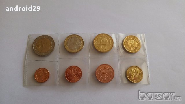 Австрия Евро Монети - пълен сет 2002 г., снимка 2 - Нумизматика и бонистика - 16905608