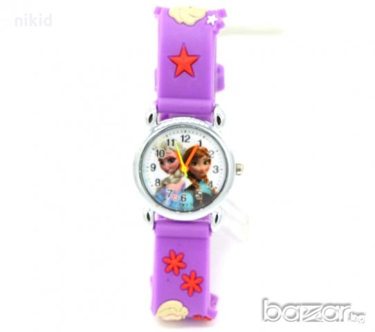 Елза Анна силиконова верижка от замръзналото кралство детски часовник, снимка 3 - Детски - 20528220