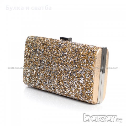 Вечерна дамска чанта с камъни 3 цвята, снимка 7 - Чанти - 21125468