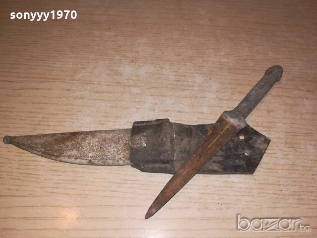 антика-стар нож с кания-18/21см, снимка 5 - Колекции - 20967181