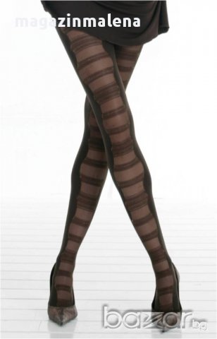 60DEN златист+кафяв фигурални чорапогащи плътни чорапогащи златисти чорапогащници 40-65кг, снимка 1