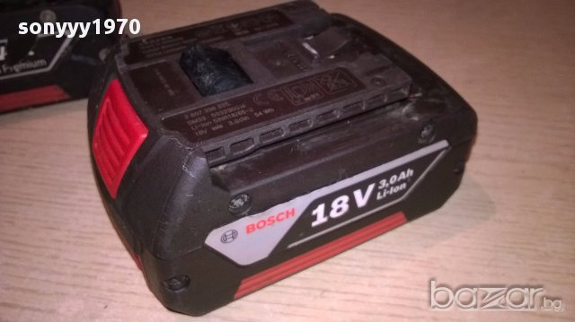 Bosch li-ion tehnology 18v/3.0ah-battery-внос швеицария, снимка 9 - Други машини и части - 17393966