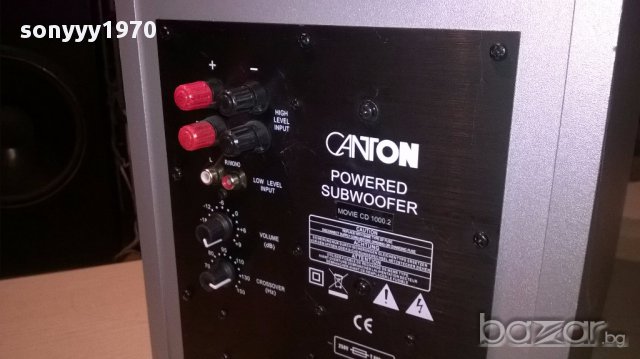 поръчан-canton powered subwoofer-43/32/23см-внос швеицария, снимка 11 - Ресийвъри, усилватели, смесителни пултове - 15997346