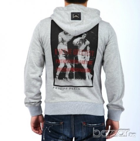 PHILIPP PLEIN FIGHT CLUB MUHAMMAD ALI Мъжко Горнище тип Суичър size S, снимка 6 - Суичъри - 7023628