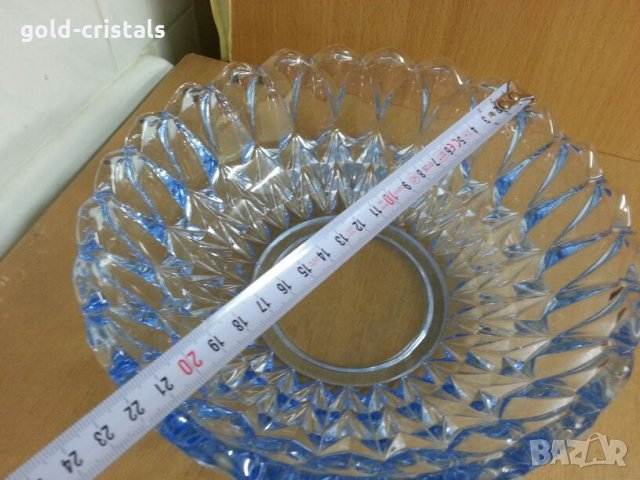   кристална купа фруктиера, снимка 6 - Антикварни и старинни предмети - 25516768