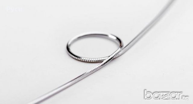 Посребрен синджир *Snake*, снимка 3 - Колиета, медальони, синджири - 17528296