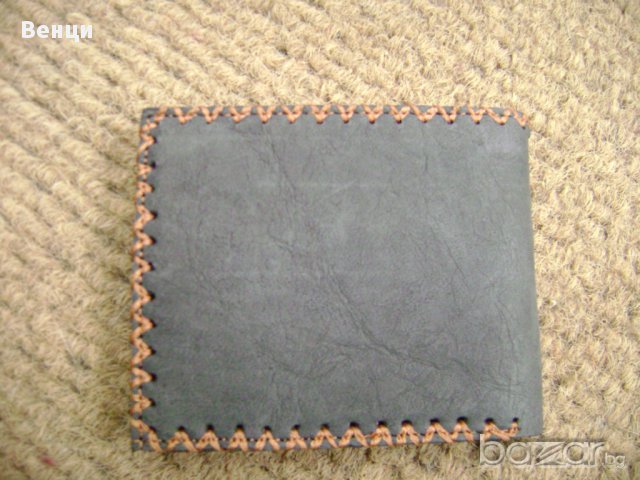 Мъжки портофейл от естествена кожа ръчно изработен, снимка 3 - Портфейли, портмонета - 12025533