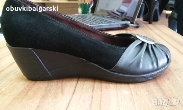 Супер Цена Нови №37;39 ЕСт Велур Платформа Български, снимка 1 - Дамски ежедневни обувки - 24649356