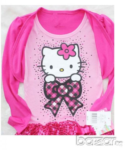 Розов комплект с коте, снимка 3 - Комплекти за бебе - 6861175