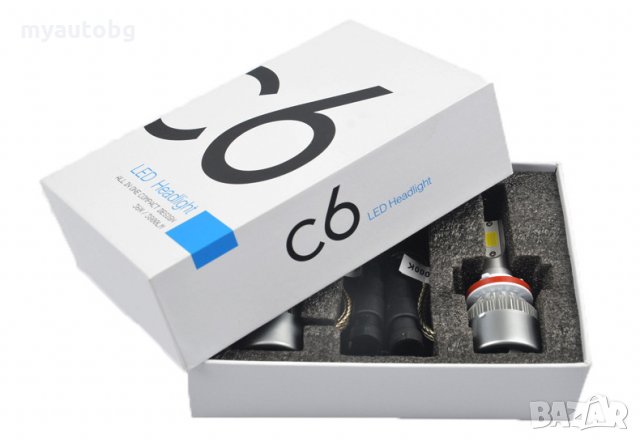 2 броя LED крушки H11 6000К 12V 72W 3800 LM гаранция !!!, снимка 2 - Аксесоари и консумативи - 24293515