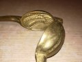 антика-масивна орехотрошачка-мед/месинг-17х5см-внос швеицария, снимка 17