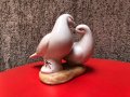 Порцеланова композиция двойка бели пощенски гълъби!, снимка 4
