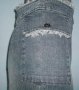 Дизайнерска дънкова еластична пола "Camaieu", снимка 5