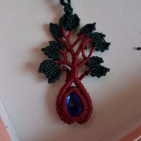 Колие дървото на живота ръчна изработка, снимка 3 - Колиета, медальони, синджири - 19874796