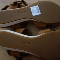 нови кожени сандали Clarks, 39-39.5ти номер, снимка 6 - Сандали - 18664279