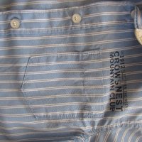  Синя риза с дълъг ръкав за момче Н&М размер 122, снимка 5 - Детски ризи - 24367497