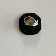 Сребърен ръчен пръстен с цветен седеф - сребро проба 925, снимка 3 - Пръстени - 17637239