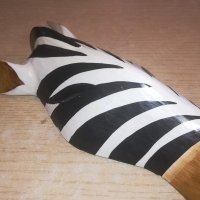 ретро колекция-дървена маска-зебра-31х12х7см-внос швеицария, снимка 15 - Колекции - 20951486