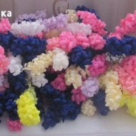 Ръчно изработени цветя от хартия, снимка 2 - Декорация за дома - 16922495