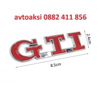 Емблема GTI метална червена заден капак, снимка 3 - Аксесоари и консумативи - 21744195