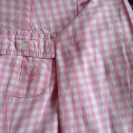 Дамска карирана риза розово и бяло каре Clockhouse М, снимка 8 - Ризи - 17638001