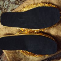 Дамски чехли с паети, снимка 2 - Чехли - 20842586