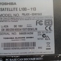 Toshiba Satellite L100 на части, снимка 4 - Части за лаптопи - 22402154