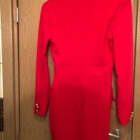 Уникална рокля в червено , снимка 3 - Рокли - 24304535