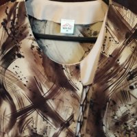 Дамска лятна блуза туника с къс ръкав L, XL, снимка 3 - Туники - 25439638