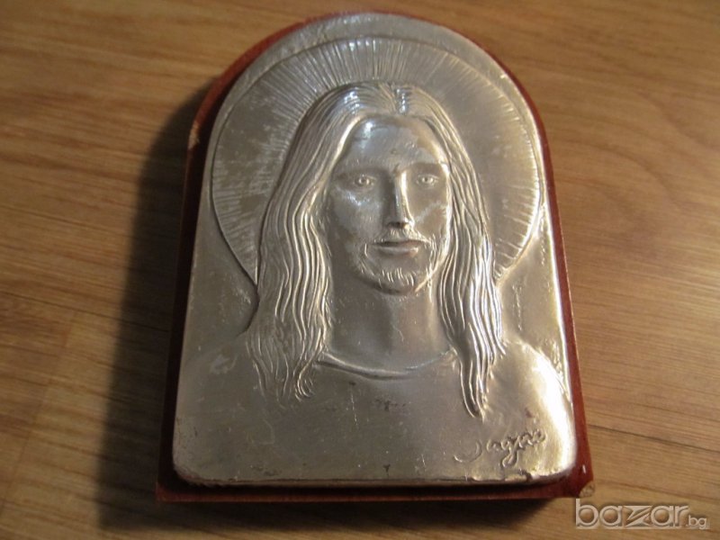 †сребърна икона Исус, икона на Исус Христос с маркировка 925 - за да ви пази и закриля . , снимка 1