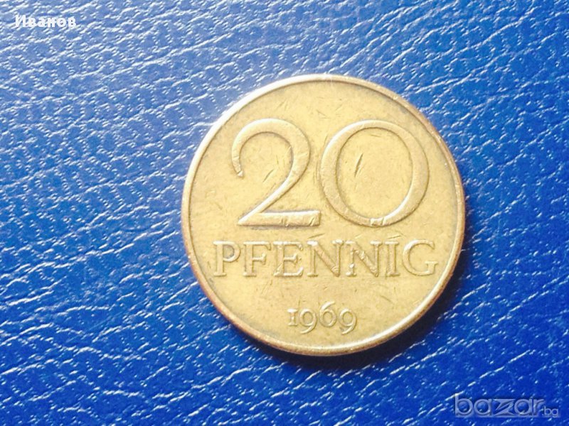 No 23.  20 пфенинга 1969 - Германия, снимка 1