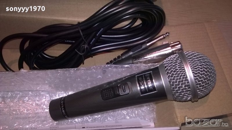 микрофон-нов комплект с кабел, снимка 1