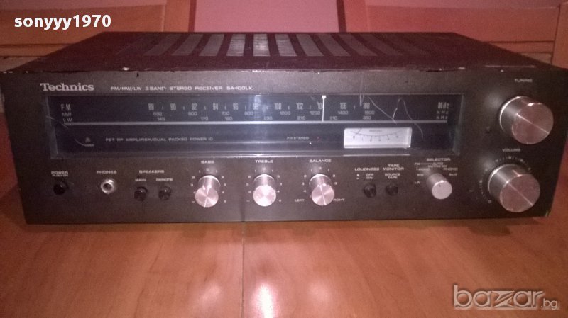 technics sa-100lk-stereo receiver-made in japan-внос швеицария, снимка 1