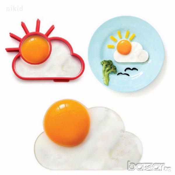 форма за пържено яйце слънце с облак силиконова за интересно поднасяне , снимка 1