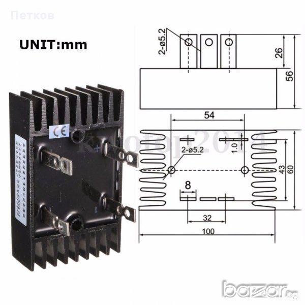 Мощни диоди и Грец за изправители., снимка 1
