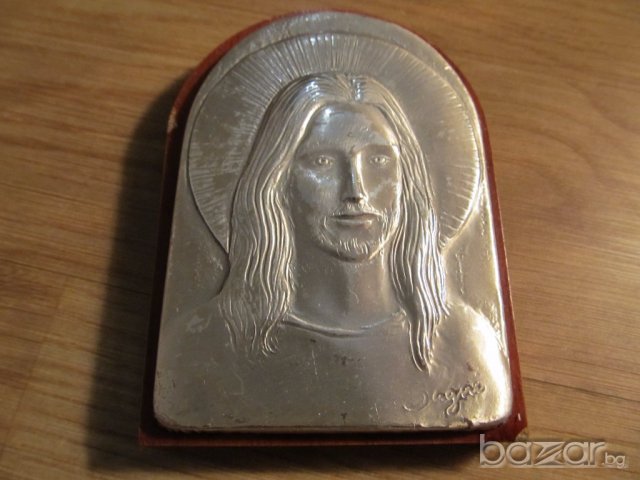 †сребърна икона Исус, икона на Исус Христос с маркировка 925 - за да ви пази и закриля . 