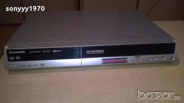 поръчано-panasonic dmr-es10 dvd recorder-за ремонт, снимка 5 - Ресийвъри, усилватели, смесителни пултове - 18414537