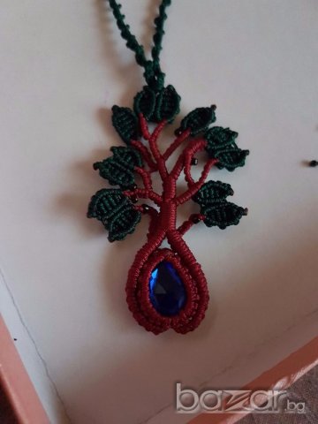 Колие дървото на живота ръчна изработка, снимка 3 - Колиета, медальони, синджири - 19874796
