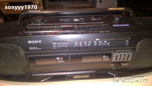 275лв-sony cfs-dw34-radio cassette corder-65см-7кг-внос швеицария, снимка 5 - Радиокасетофони, транзистори - 10407048