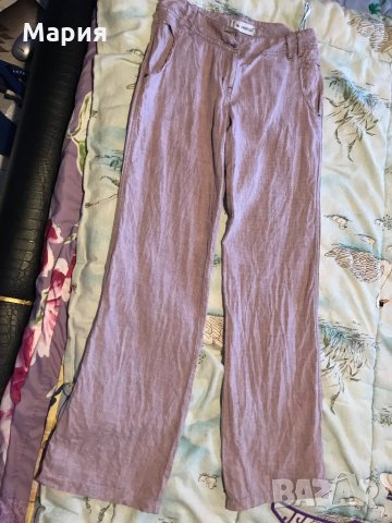 дамски пролетно летен панталон с висока талия и широки крачоли , снимка 1