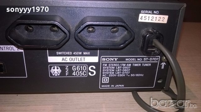 sony st-d707 tuner-made in japan 220v-внос швеицария, снимка 14 - Ресийвъри, усилватели, смесителни пултове - 18659544